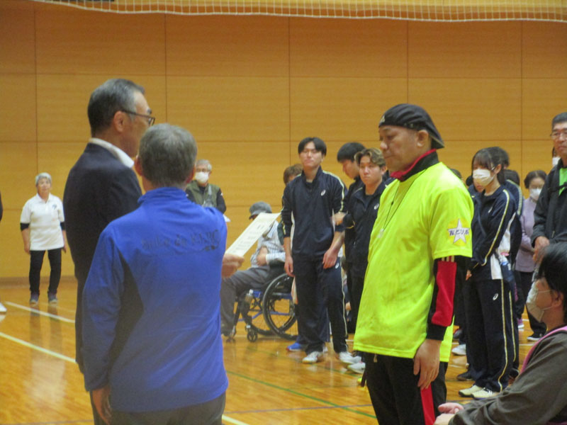 10月　岩手県卓球バレー大会表彰式
